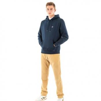 Tommy Jeans Regular Fit Hoodie mit Label-Stitching in Marine, Größe M