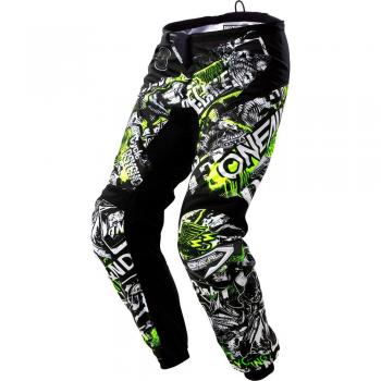 O'Neal Element Attack Motorradhose schwarz/neongelb 40