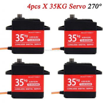Digital 35kg Servo with Metal Gears and 25T Arm for RC Car