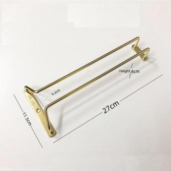 Single Row Stainless Steel Stemware Rack 27CM