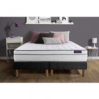 Matelas 160x200 avec sommier gris 80x200