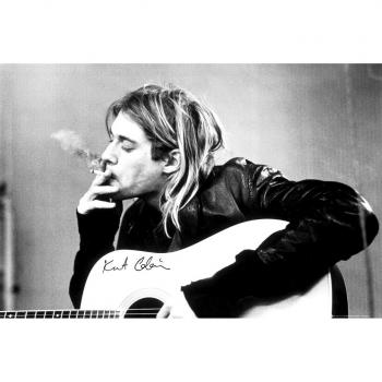 Kurt Cobain Nirvana Poster mit Gitarre 61 x 91,5 cm