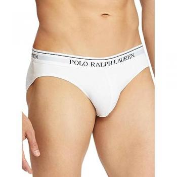 Pack de 3 slips Classic Polo Ralph Lauren para hombre, color blanco, talla XXL