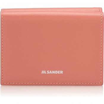 Jil Sander Women’s Mini Tri‑Fold Wallet (Carmine)