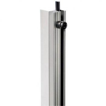 Adam Hall 6162 Rackschiene Aluminium stufenlos, mit Gummikeder 1 M
