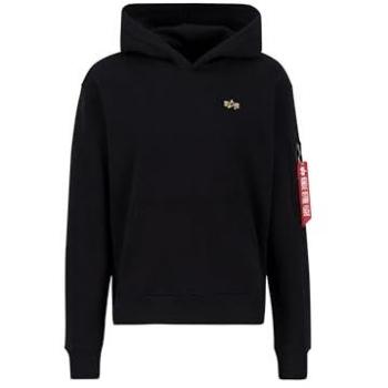 Kapuzensweatshirt ALPHA INDUSTRIES 3D Small Logo Hoody Gr. XL, schwarz