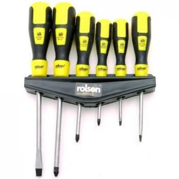 Rolson 28572 Pro‑Grade Six-Piece Screwdriver Bundle