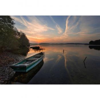 Papermoon Wandposter „Boot im Wasser“
