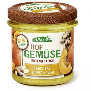 Allos BrotaufstrichHofgemüse mit Kürbis & Ingwer