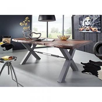 Tavolo da pranzo Iron Label 168 in legno di Acacia 240x110x76 marrone