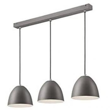 Plafonnier Bar Lamkur Livia 3x E27 Argent