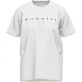 Bugatti Shirt 1‑Stück, weiß, Rundhalsausschnitt