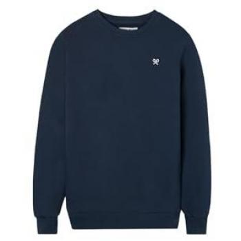 Camiseta de punto kids con insignia minimalista azul