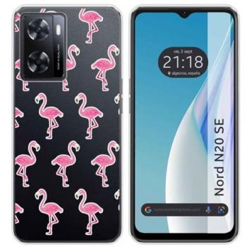 Funda de Silicona Transparente Oneplus Nord N20 SE Flamenco