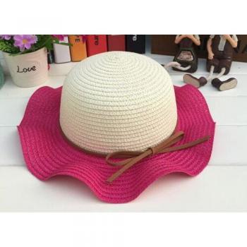 Sombrero de Sol para Niños con Doble Color y Volantes