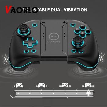 Bluetooth Game Controller with Metal Joystick for Switch