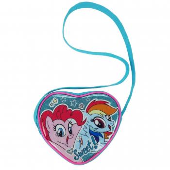 Friendship is Magic Glitter Heart Shoulder Bag, Sky Blue