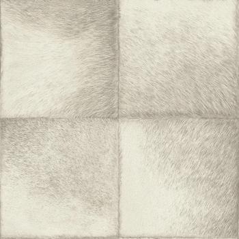 Reindeer Fur Inspired Grey-White Wallpaper – Plaid Design