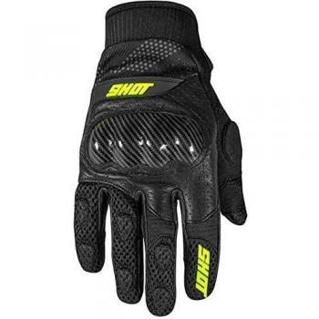 Shot Guanti da motocross Divers Stunter Race Giallo M L