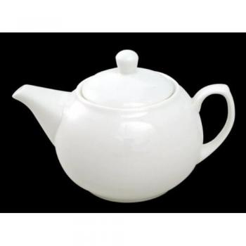 Orion White Ball Shaped Teapot