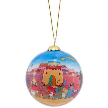 St. Benno Interior Painted Glass Tree Ornament