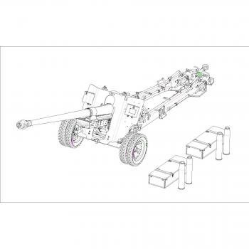 Munitions anti-char 100 mm M19 (bs‑3) Russie – 1,35 € – Trumpeter