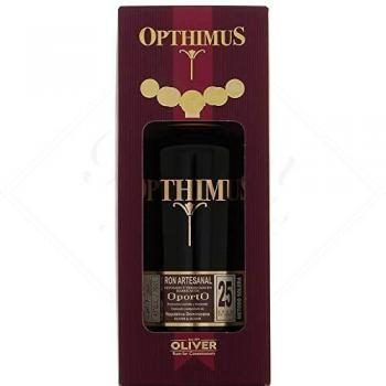 Opthimus Ron 25 Años 43% Vol. 0,7l en coffret cadeau