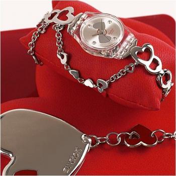 Swatch Lady SparkLove Watch with Stainless Strap