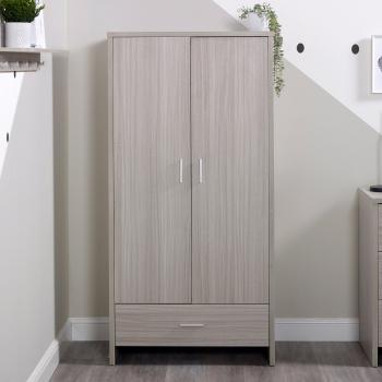 Ickle Bubba Pembrey Twin Nursery Wardrobe Ash Grey