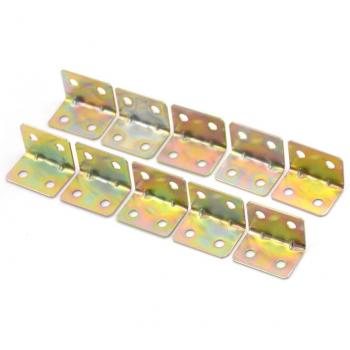 10 Pcs 29x20x4mm Right Angle Bracket Shelf Support 90 Degree