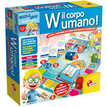 W IL CORPO UMANO! LISCIANI PICCOLO GENIO GIOCO A QUIZ EDUCATIVO IDEA REGALO BAMBINI 5-10 ANNI