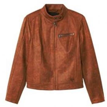 Desigual Munich Brown Leather Jacket