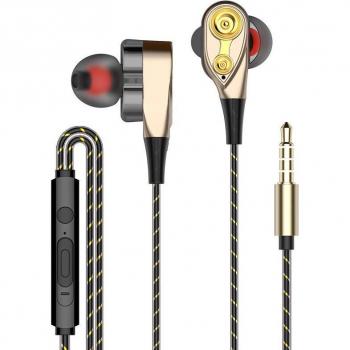 Écouteurs de sport avec microphone pour iPhone 6, Samsung, Huawei, Xiaomi