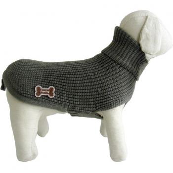 M – Pull 27 cm : Col Montant en Tissu Côtelé Anglais