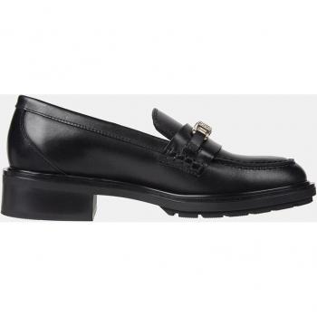 Mocassini Neri con Dettaglio Metallico Tommy Hilfiger