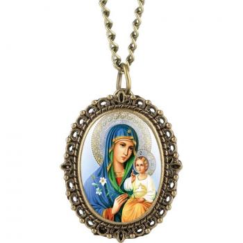 Cuarzo de Bolsillo con Cadena de la Virgen