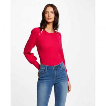 Morgan Damen Pullover 241-MSUCCES Rosa Regular Fit Größe L
