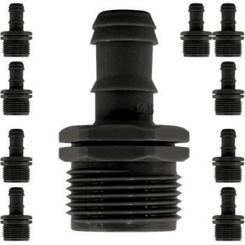 Maschio Filamento 16x3/4 – Set di 10 per sistema di irrigazione a goccia