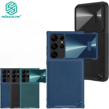 S23 Ultra Premium Green Leather CamShield with Slider