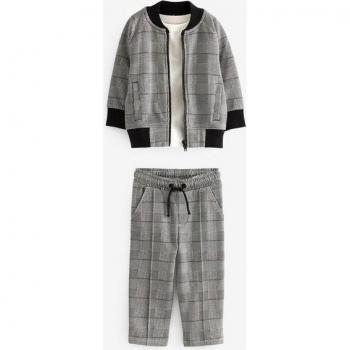 Next 3-in-1 Karierter Jogginganzug Bomberjacke