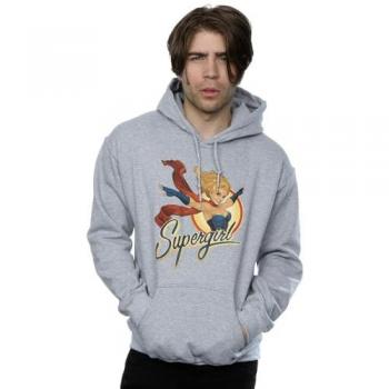 DC Comics Men's DC Bombshells Supergirl Badge Hoodie