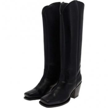 Sendra 17384 LAYA Damen Lederstiefel Schwarz