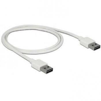 DELOCK 85193 USB 2.0 A Male to A Male Cable, 1m, White