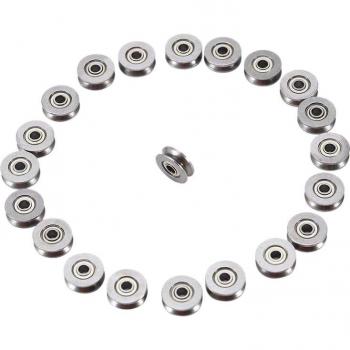 20Pcs V Groove Bearings 3X12X4mm for Linear Systems