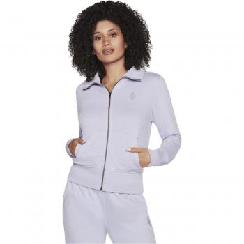 Skechers Lila Hoodie ohne Kapuze Damenjacke M