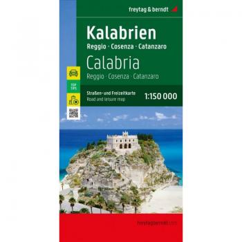 Calabria Road and Leisure Map : Reggio