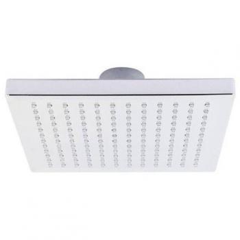 Soffione Doccia LED RGB 20x20 cm con Cromoterapia Emozionale Argento