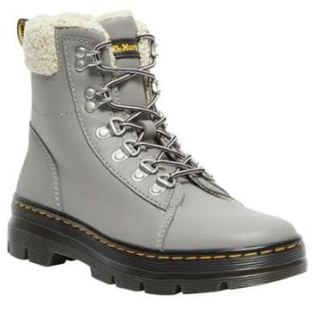 DR. MARTENS Combs W FL Gris avec Doublure en Fourrure Taille 38