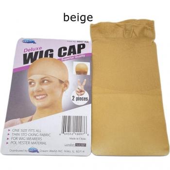 Beige Hairnet Wig Caps