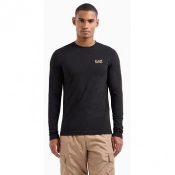 T-shirt EA7 Casual Noir pour Homme